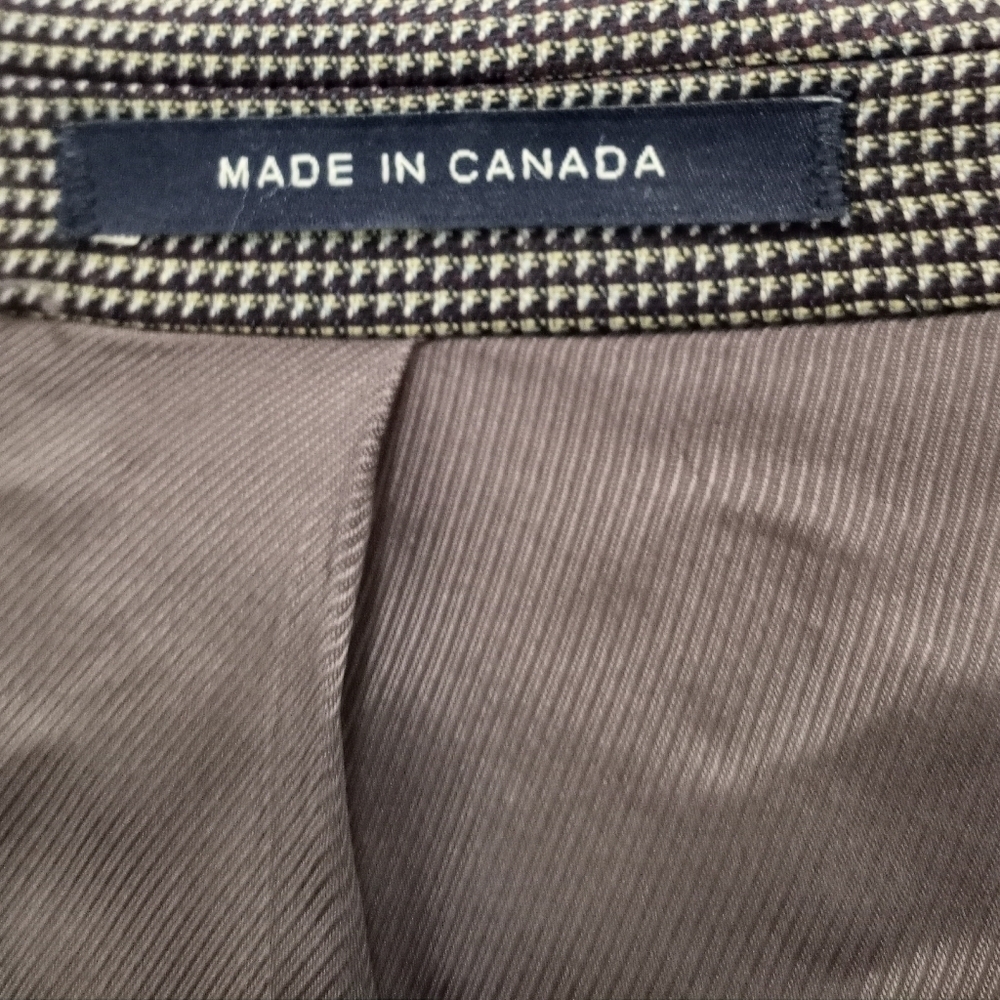 Daniel Cremieux Classic Nailhead Sport Jacket Charcoal Gray Mens 42R - Picture 5 of 15